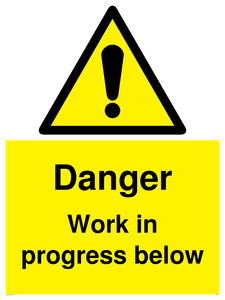 Danger Work in progress below