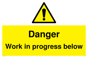 Danger Work in progress below