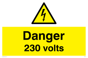 Danger 230 volts