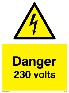 Danger 230 volts