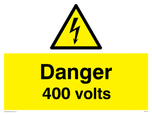 Danger 400 volts