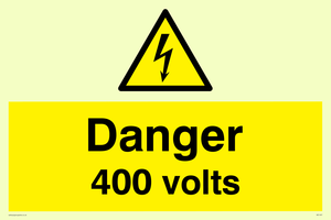 Danger 400 volts