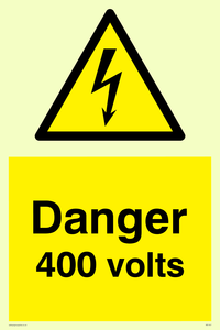 Danger 400 volts