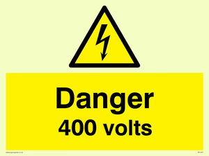 Danger 400 volts