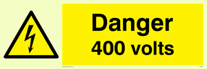 Danger 400 volts