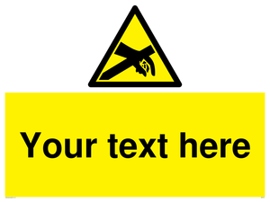 Custom Anti-Static Warning Sign