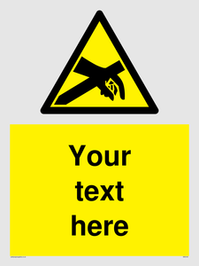 Custom Anti-Static Warning Sign