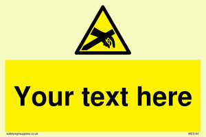 Custom Anti-Static Warning Sign