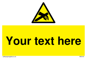 Custom Anti-Static Warning Sign