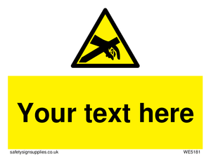 Custom Anti-Static Warning Sign