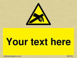 Custom Anti-Static Warning Sign