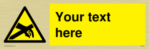 Custom Anti-Static Warning Sign