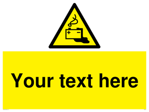 Custom Battery Charging Sign