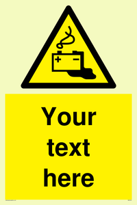 Custom Battery Charging Sign