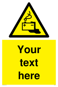 Custom Battery Charging Sign