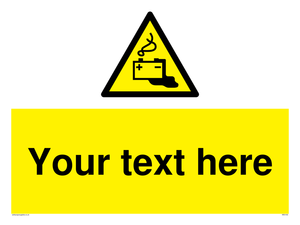 Custom Battery Charging Sign