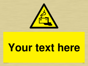 Custom Battery Charging Sign