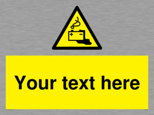 Custom Battery Charging Sign