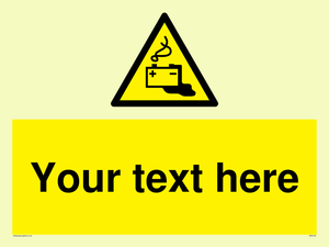 Custom Battery Charging Sign