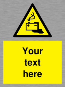 Custom Battery Charging Sign