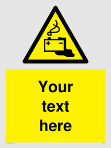 Custom Battery Charging Sign