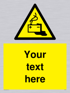 Custom Battery Charging Sign