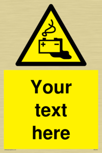 Custom Battery Charging Sign