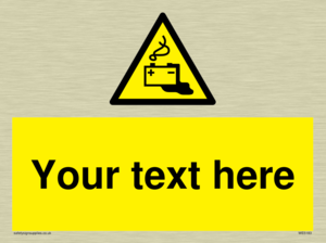 Custom Battery Charging Sign