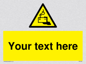 Custom Battery Charging Sign