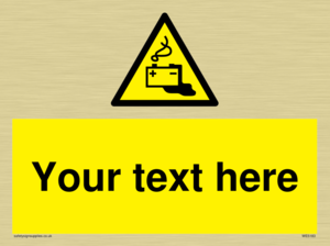 Custom Battery Charging Sign