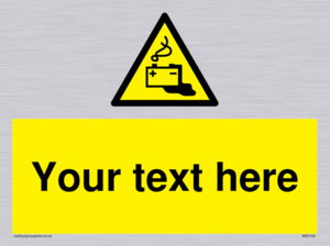 Custom Battery Charging Sign