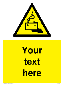 Custom Battery Charging Sign