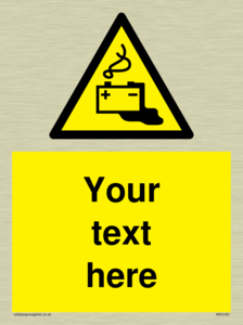 Custom Battery Charging Sign