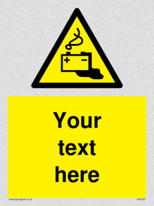 Custom Battery Charging Sign