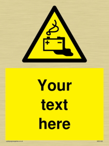 Custom Battery Charging Sign