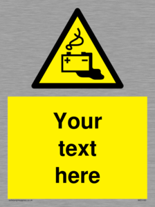 Custom Battery Charging Sign