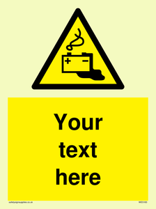 Custom Battery Charging Sign