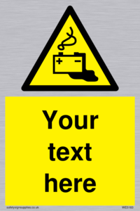 Custom Battery Charging Sign