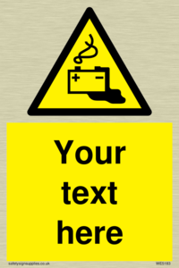 Custom Battery Charging Sign