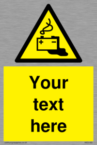 Custom Battery Charging Sign