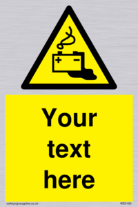 Custom Battery Charging Sign