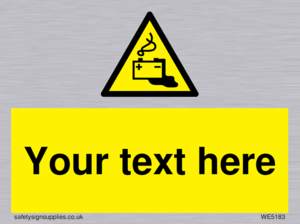 Custom Battery Charging Sign