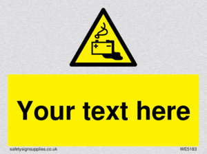 Custom Battery Charging Sign