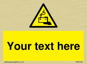 Custom Battery Charging Sign