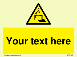 Custom Battery Charging Sign