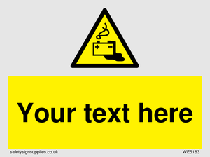 Custom Battery Charging Sign