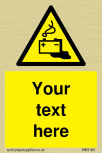 Custom Battery Charging Sign