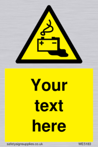 Custom Battery Charging Sign