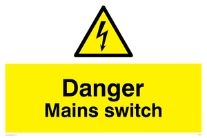 Danger Mains switch