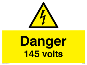 Danger 145 volts